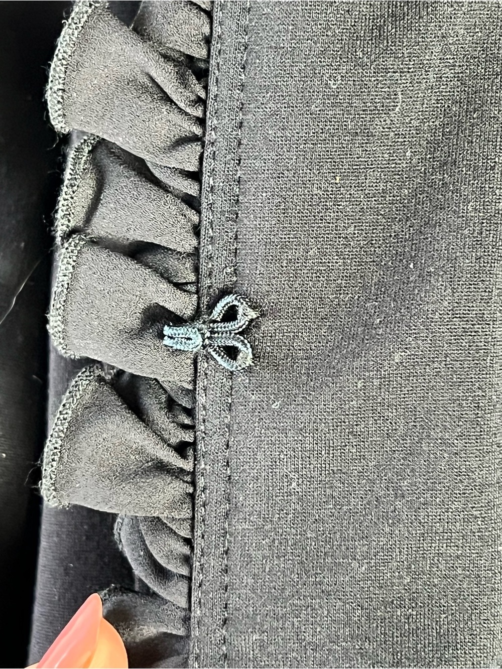 Joseph Ribkoff Black Ruffle Military-Button Bellboy Jacket Size 8 Black Ruffle - Picture 7 of 11